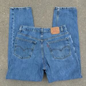 Vintage Y2K Levi's 550 Relaxed Fit Men's Blue Dad Denim Jeans 38x34